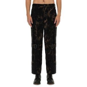 AIE Men's Tie-Dye Carpenter Pants Men BLACK